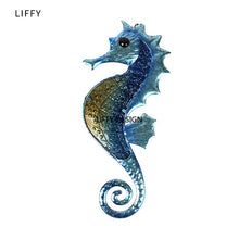 Load image into Gallery viewer, Metal Seahorse Wall Decor