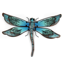 Load image into Gallery viewer, Metal Dragonfly Wall Art