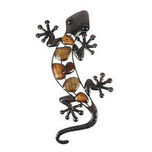 Load image into Gallery viewer, Metal Gecko Wall Animal Miniatures