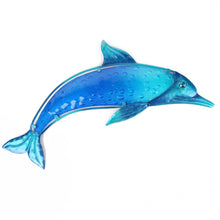 Load image into Gallery viewer, Metal Blue Dolphin Wall Artwork