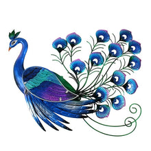 Load image into Gallery viewer, Christmas Metal Peacock Wall Art